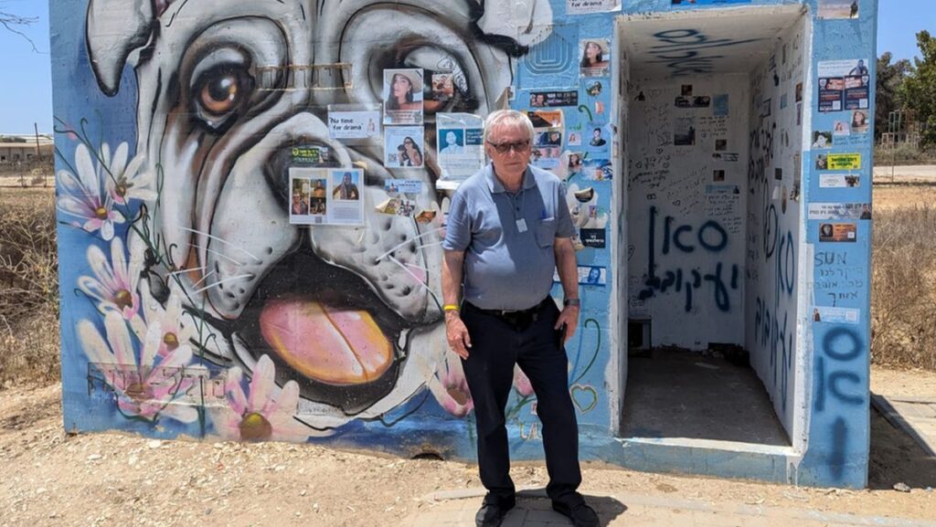 Bunker an Straße 232, wo Israelis vom Nova-Festival ermordet wurden