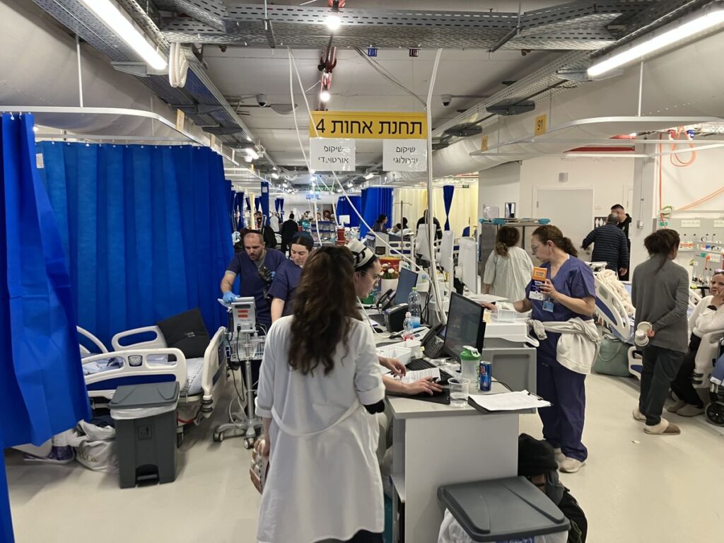 Das Jerusalemer Hadassa-Krankenhauses hat Patienten in die Tiefgarage verlegt