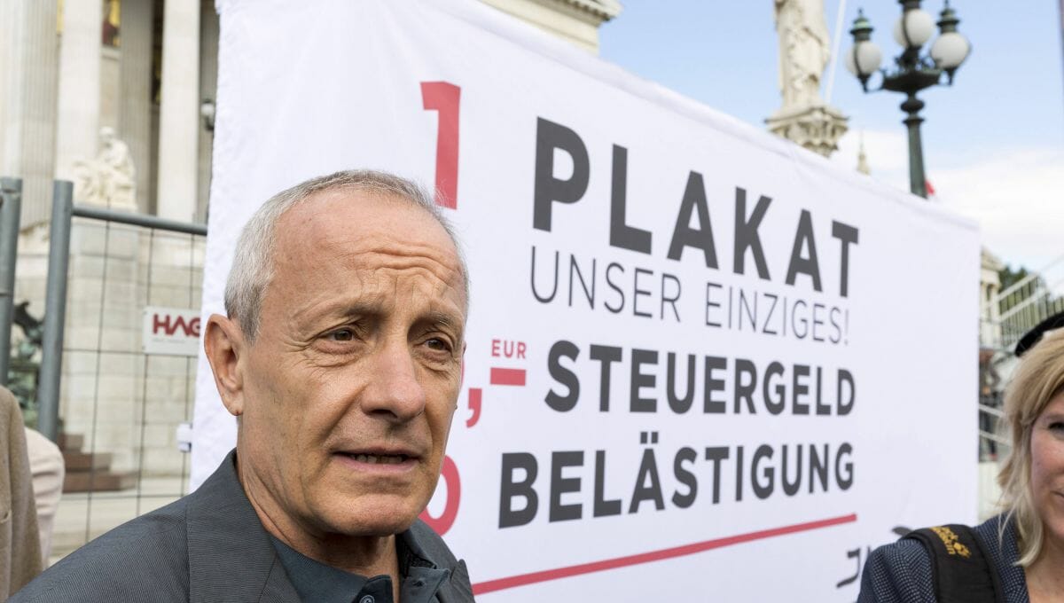 Peter Pilz beim Start des Wahlkampfs seiner Liste Peter Pilz