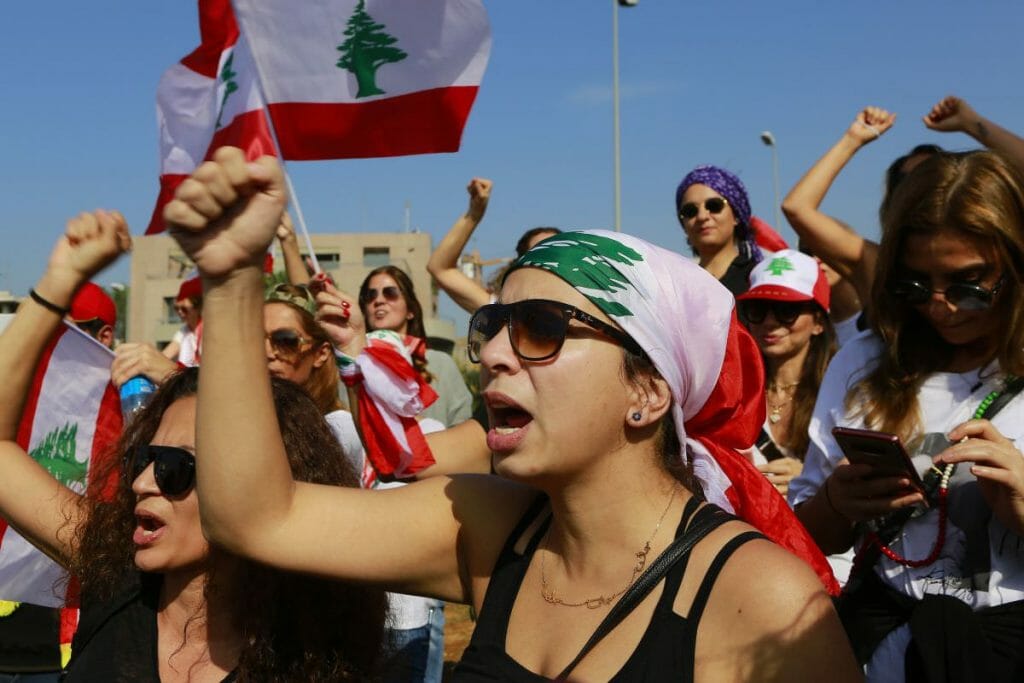 Demonstrantinnen im Libanon