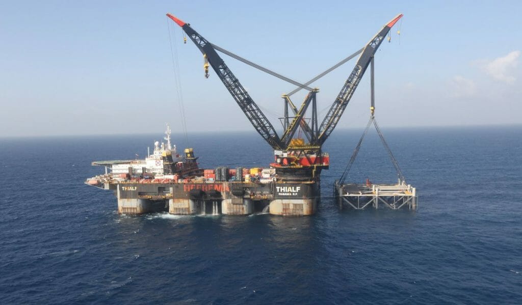 Die israelische Leviathan-Gasbohrinsel
