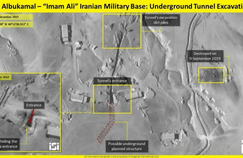 Satellitenaufnamhen des iranischen Imam-Ali-Stützpunktes in Syrien