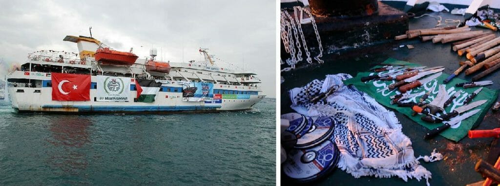 Mavi Marmara / Waffen, mit denen die israelischen Soldaten angegriffen wurden