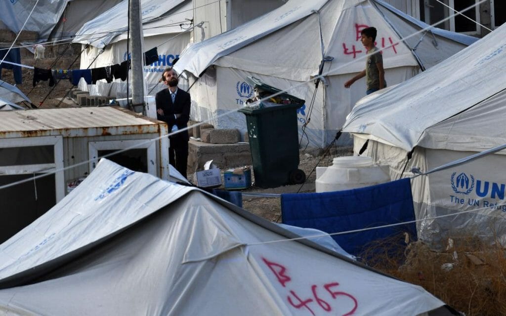 Flüchtlingslager für vor den türksichen Truppen geflohenen Kurden