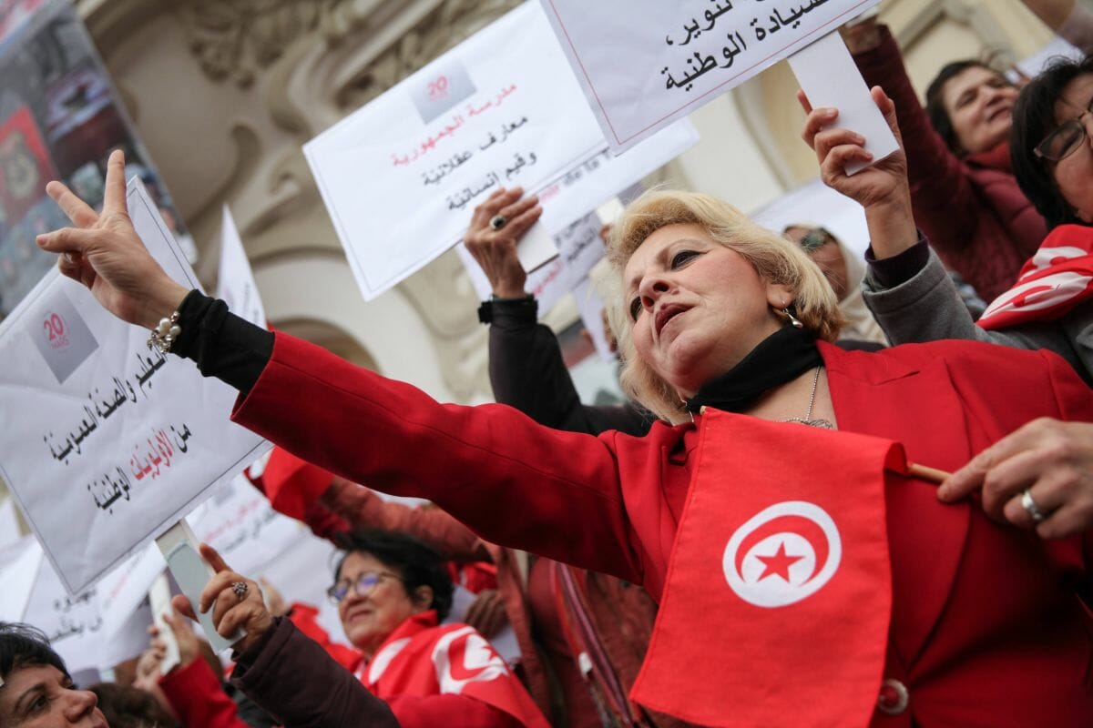 Demonstration tunesischer Frauen