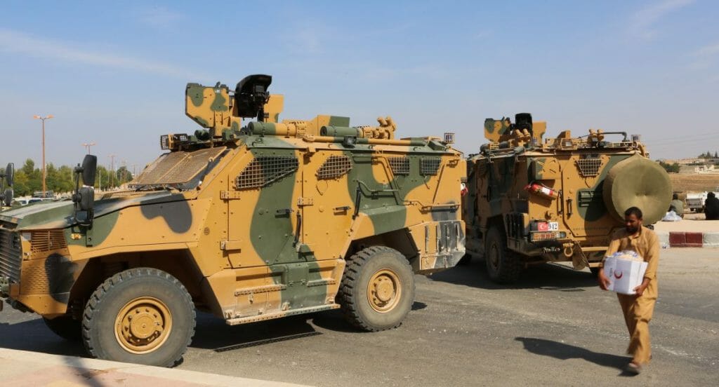 Türkische Armeefahrzeuge in Nordostsyrien