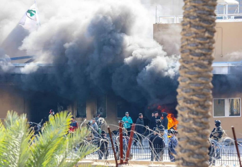 Angriff auf US-Botschaft in Bagdad (imago images/UPI Photo)