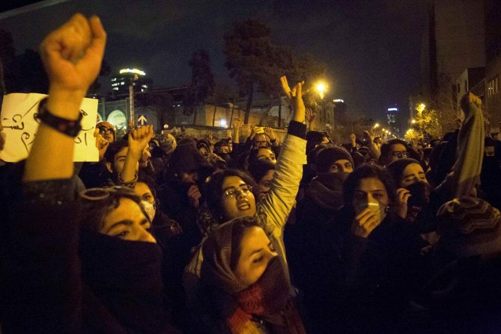 Regimekritische Proteste in Teheran am 11. Januar 2020 (imago images/ZUMA Press)