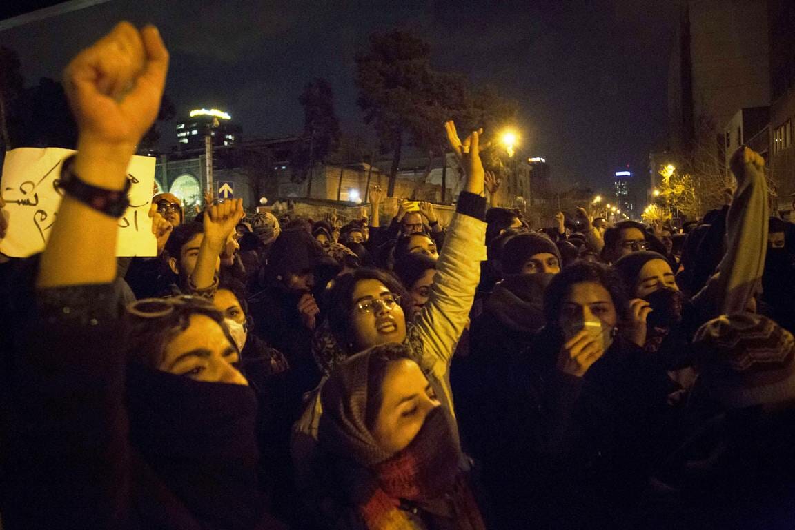 Regimekritische Proteste in Teheran am 11. Januar 2020 (imago images/ZUMA Press)
