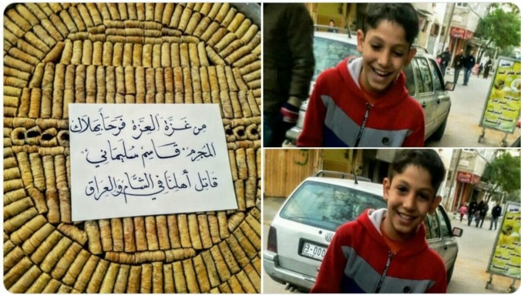 "Mörder unserer Leute in Syrien und im Irak": Freude in Gaza über das Ableben von Qassem Soleimani (Quelle: Twitter)