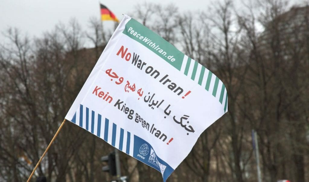 Kundgebung der Friedensbewegung am 11.01.2020 in Berlin