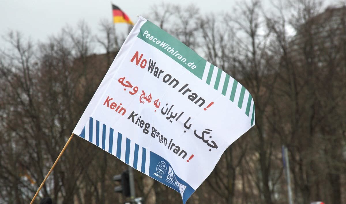 Kundgebung der Friedensbewegung am 11.01.2020 in Berlin