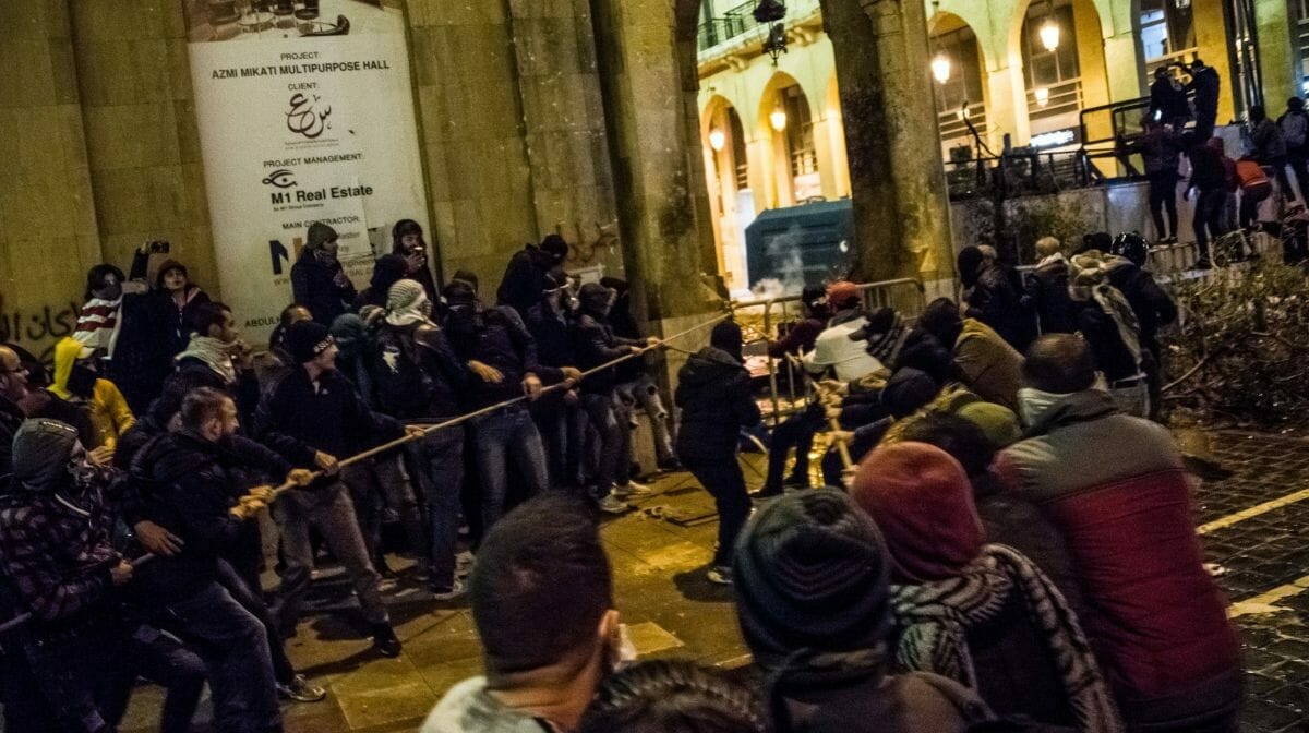 Proteste in Beirut nach der Ernennung der neuen Regierung
