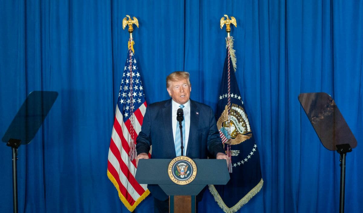 Präsdient Trump verkündet am 03.01.2020 die Tötung des Revolutionsgarden-Führers Soleimani