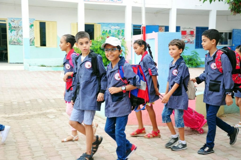 Schulkinder in Tunesien