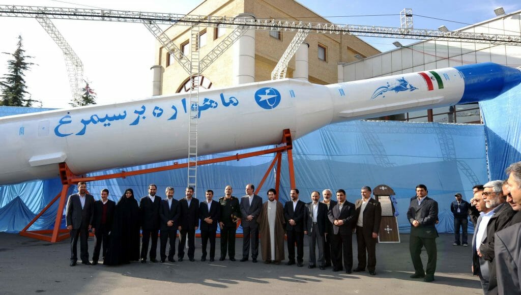 Iranische Rakete, die Satelliten ins All befördern kann