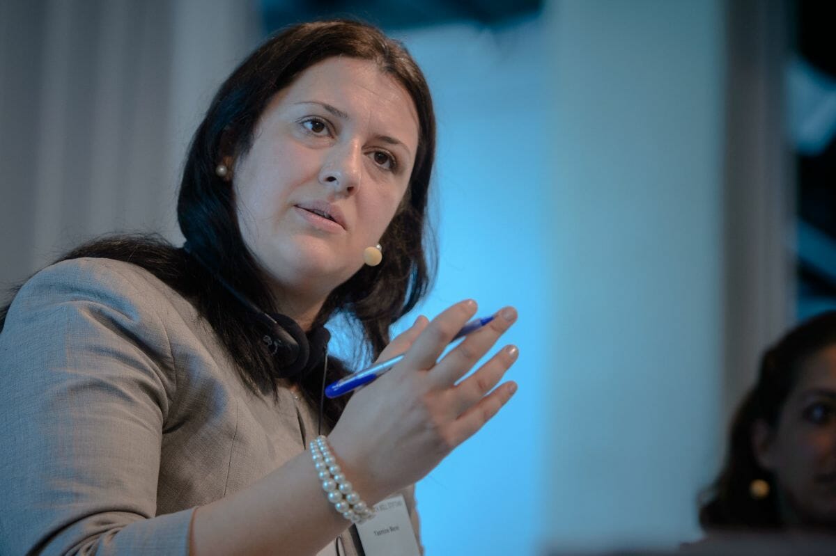Die Vorsitzende der Syrischen Liberalen Partei Yasmine Merei