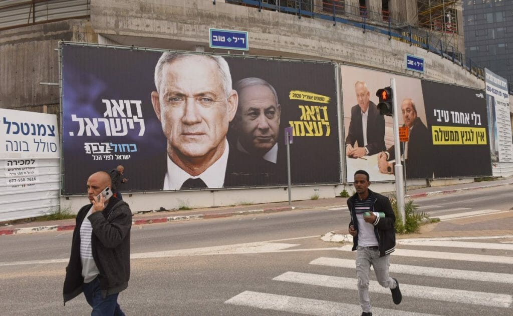 Die beiden Hauptkontrahenten Benny Gantz und Benjamin Netanjahu