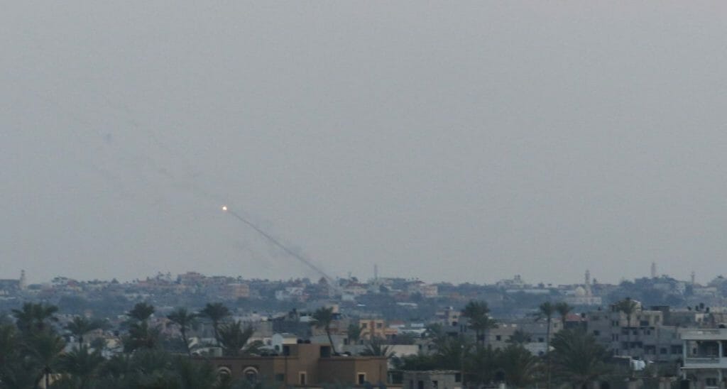 Aus dem Gazastreifen auf Israel abgefeuerte Rakete