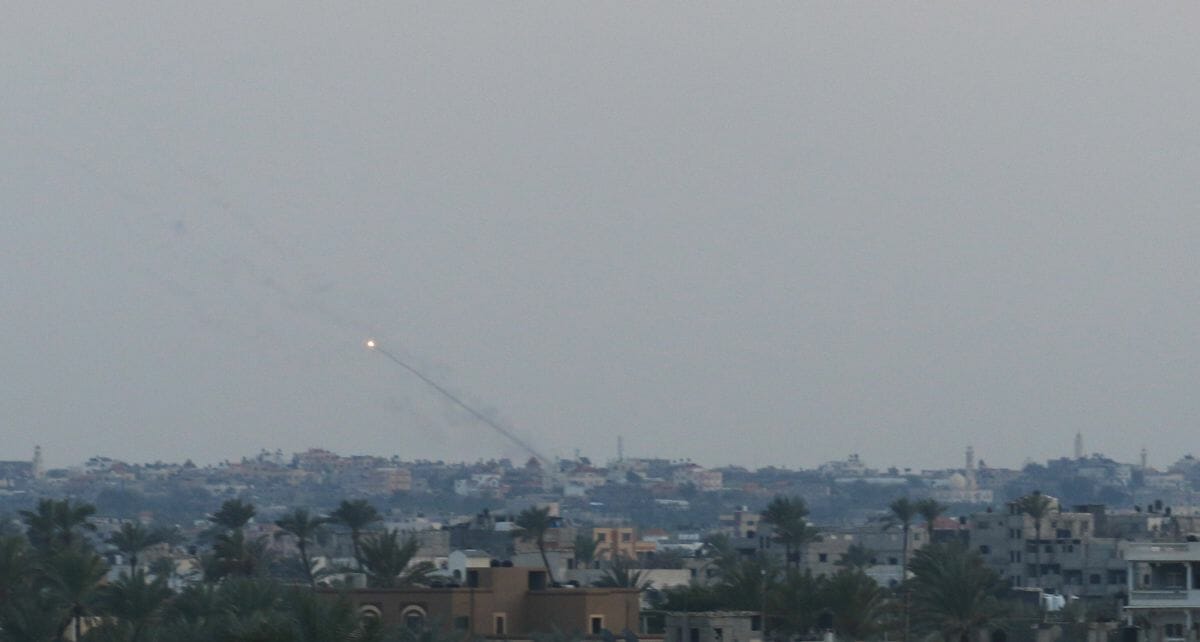 Aus dem Gazastreifen auf Israel abgefeuerte Rakete