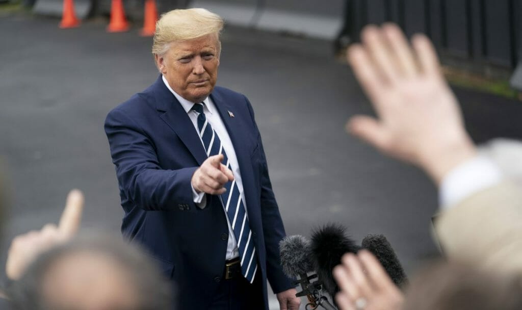 US-Präsident Trump nach seinem Telefongespräch mit dem Taliban Chefunterhändler