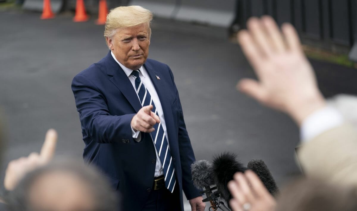 US-Präsident Trump nach seinem Telefongespräch mit dem Taliban Chefunterhändler