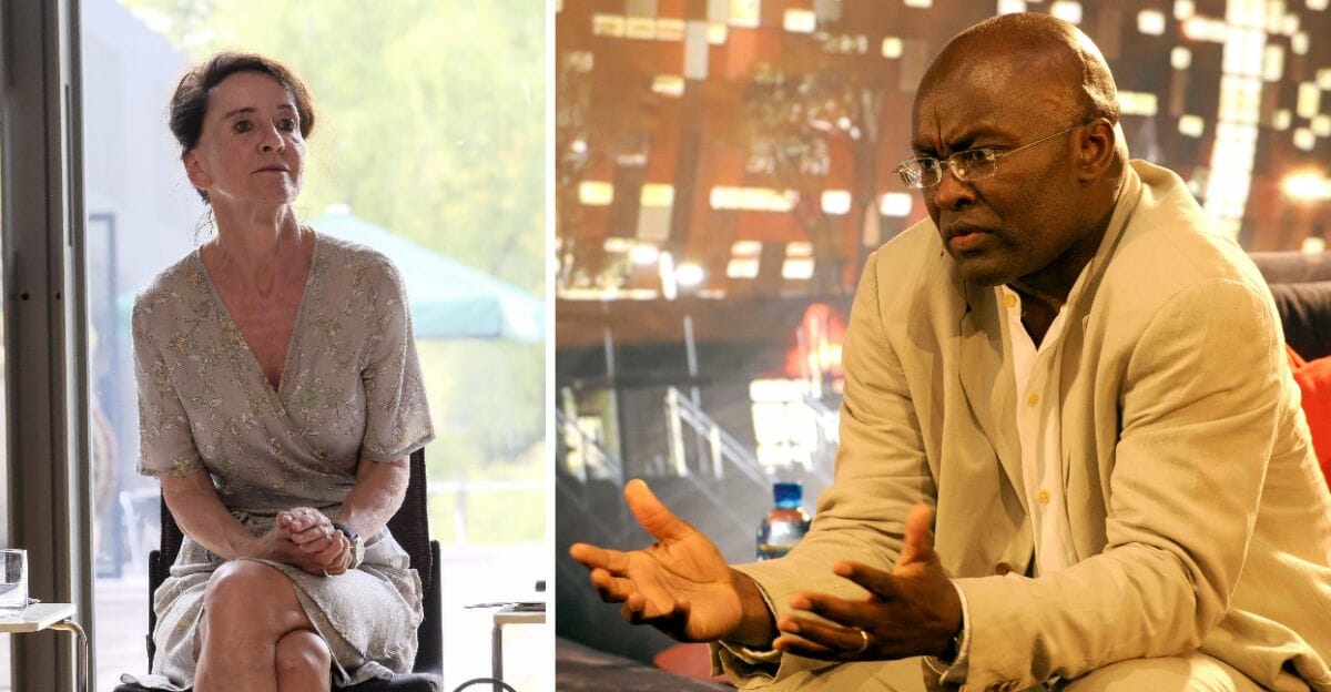 Ruhrtriennale-Intendantin Stefanie Carp und der Soziologe Achille Mbembe