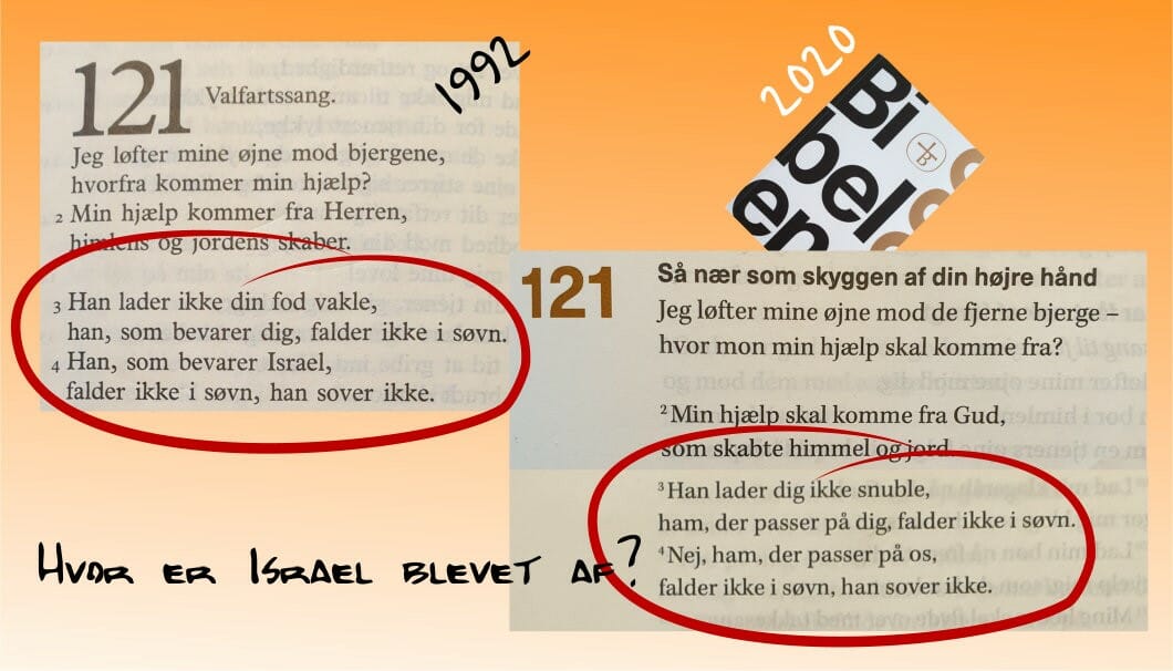 Jan Frost machte auf die Streichung Israels in der dänischen Bibelausgabe aufmerksam