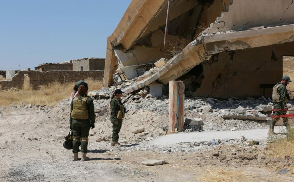 Große Teile von Shingal liegen immer noch in Trümmern
