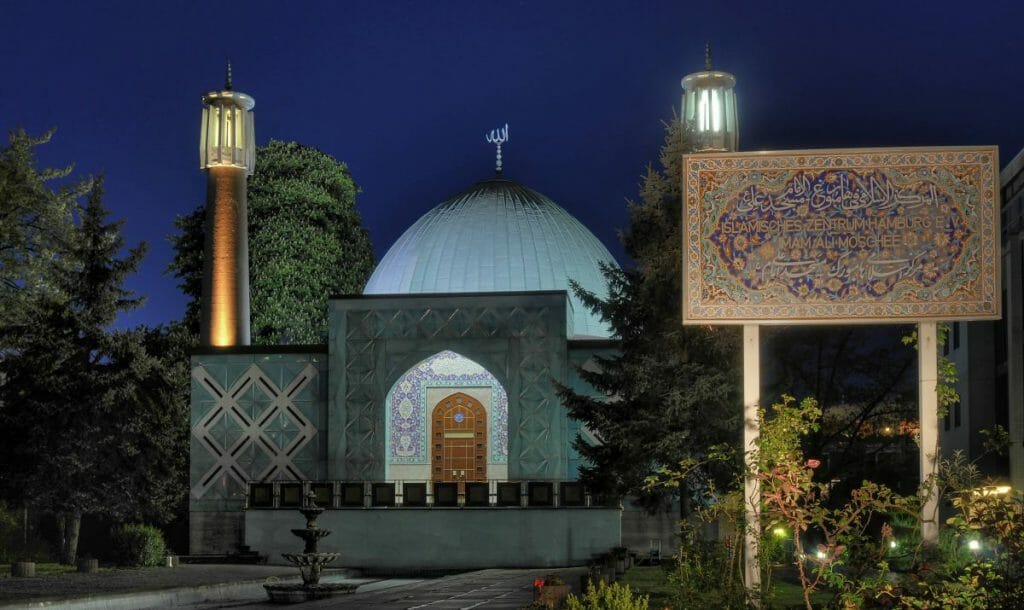 Die Blaue Moschee des Islamischen Zentrums Hamburg