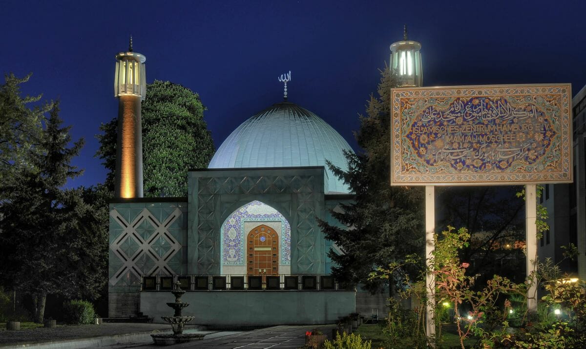 Die Blaue Moschee des Islamischen Zentrums Hamburg