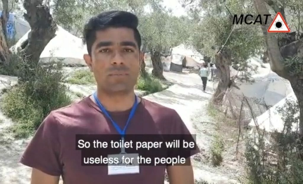 Offener Brief des Moria Corona Awareness Team (MCAT) an die österreichische Caritas (Quelle: Facebook)