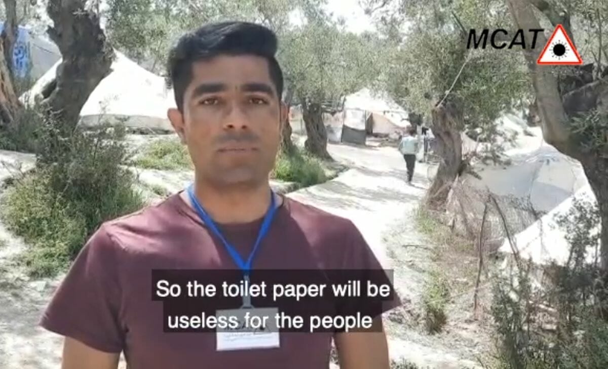 Offener Brief des Moria Corona Awareness Team (MCAT) an die österreichische Caritas (Quelle: Facebook)