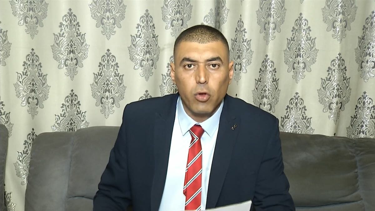 Der Führer der Palästinensischen Arbeiterorganisation (PWO) Mohammad Massad