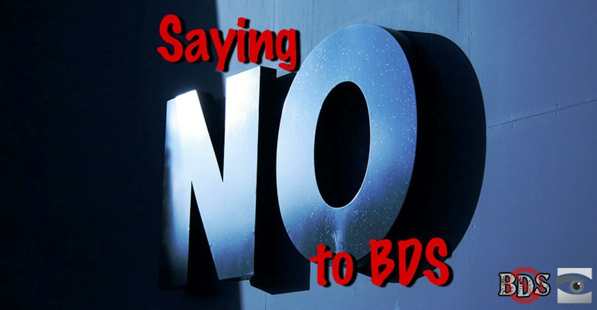 Keine Schönfärberei der Israel-Boykottbewegung (CC BY-SA HonestReporting.com, flickr/biscuitsmlp)