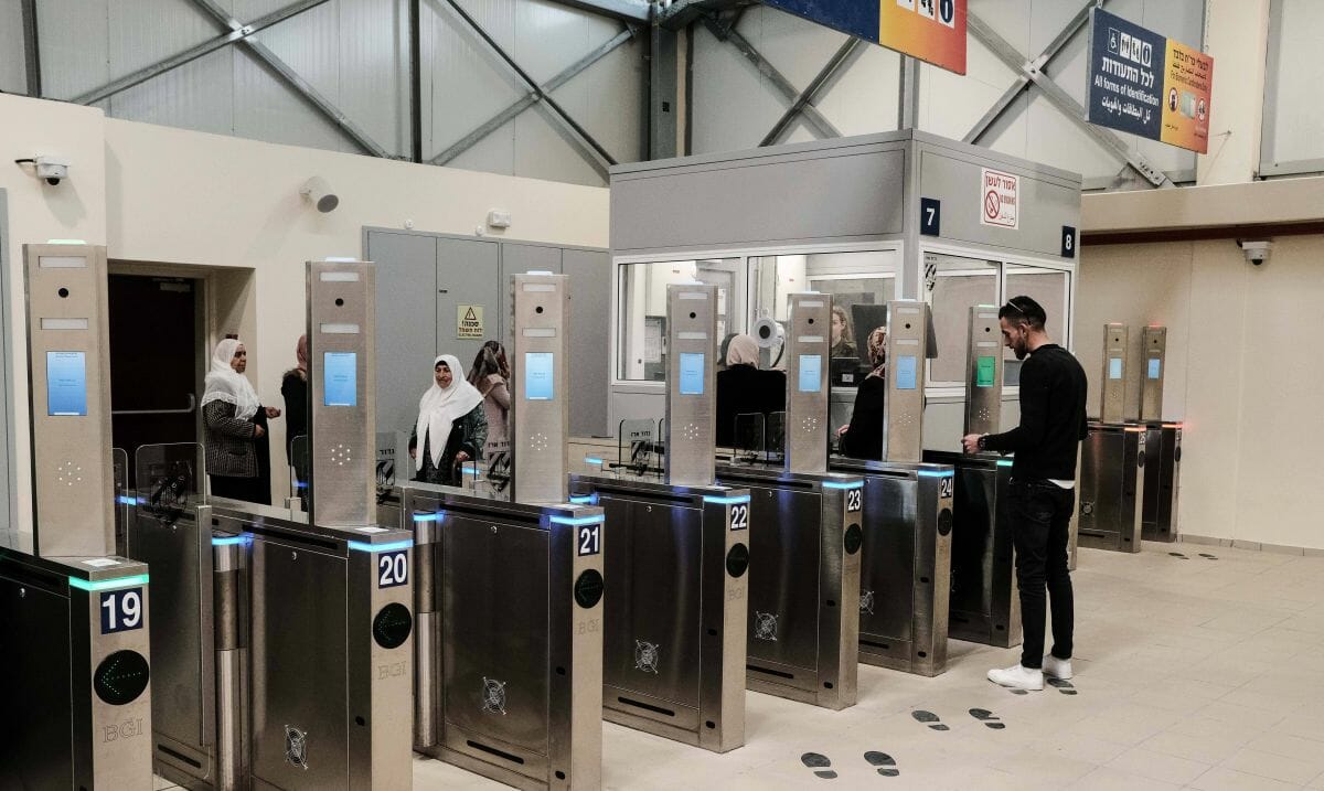 Grenzübergang zwischen Israel und dem Wetsjordanland