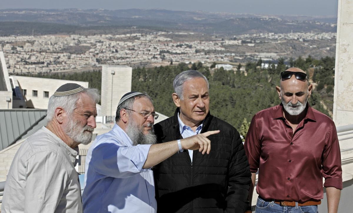 Netanjahum im Siedlungsblock von Gush Etzion, auf den die israelische Souveränität ausgeweitet werden könnte