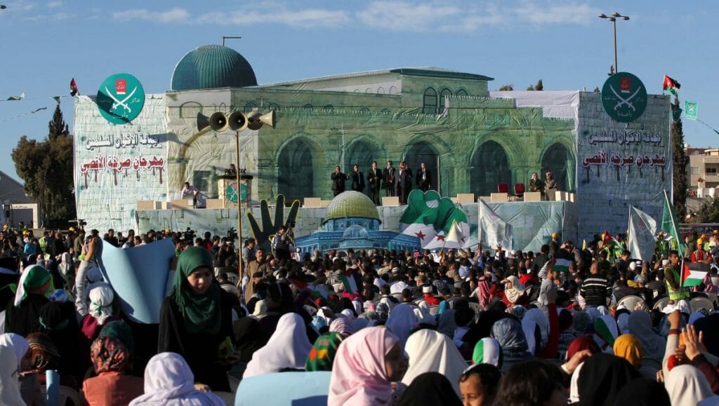 Demonstration der jordanischen Muslimbruderschaft gegen den Friedensvertrag mit Israel