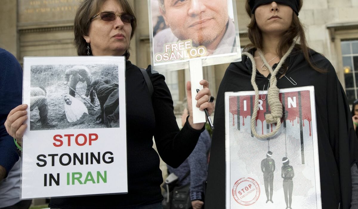 Demonstration gegen die Hinrichtungen im Iran