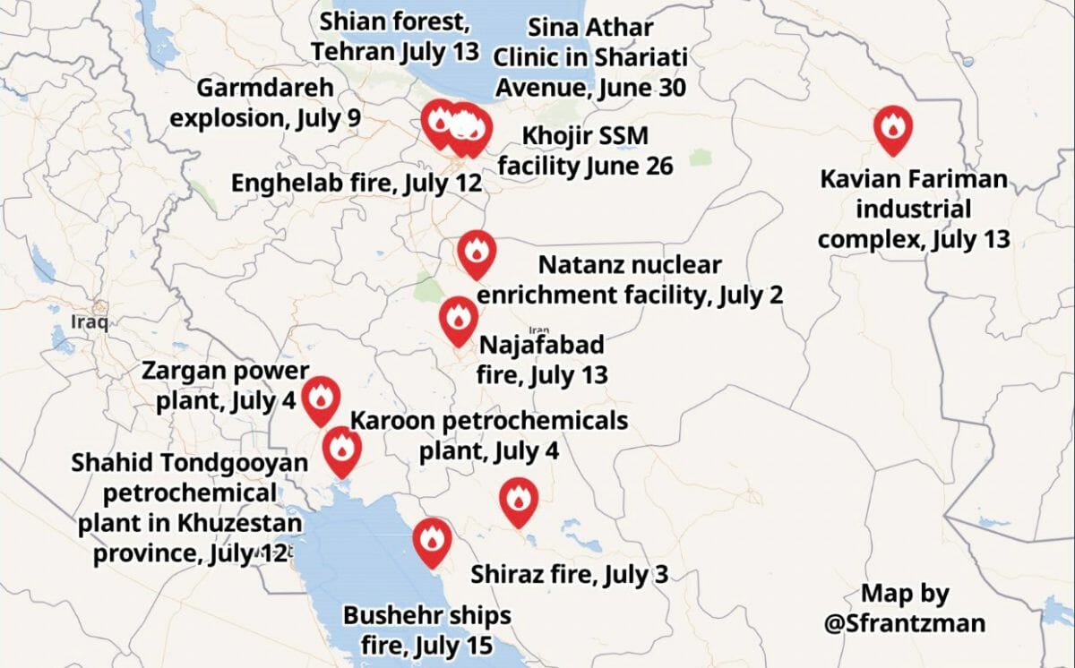 Der Iran wird von einer Reihe von Explosionen heimgesucht