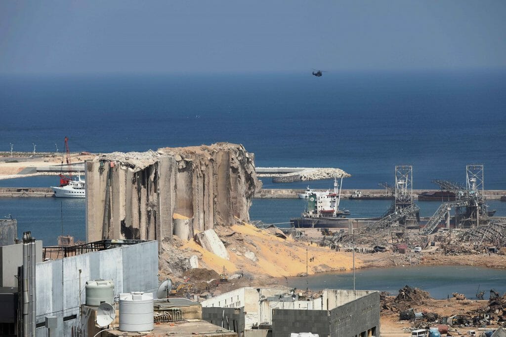 Der Ground Zero im Hafen von Beirut. (imago images/Xinhua)