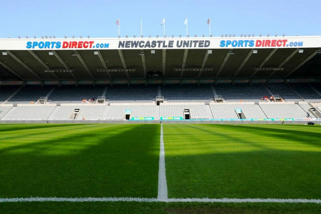 Im St. James Park, dem Stadion von Newcastle United, wird es wohl keine Eigentümerloge für den saudischen Kronprinzen geben. (imago images/PA Images)