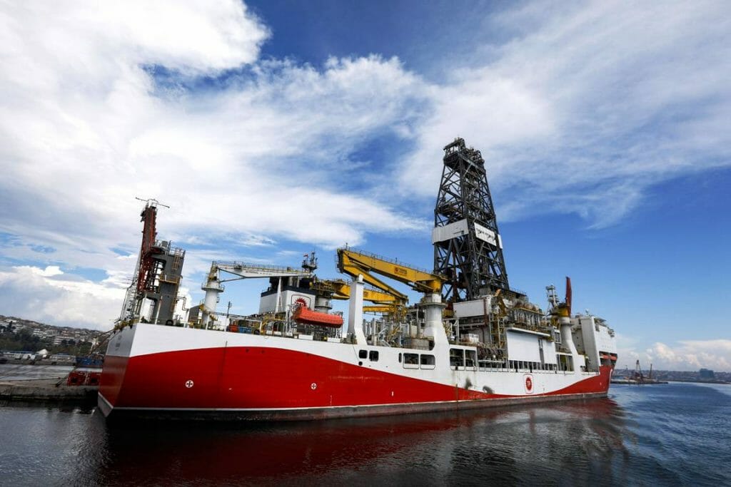 Das Bohrschiff Fatih war größten Erdgasfund der Türkei beteiligt. (imago images/ZUMA Wire)