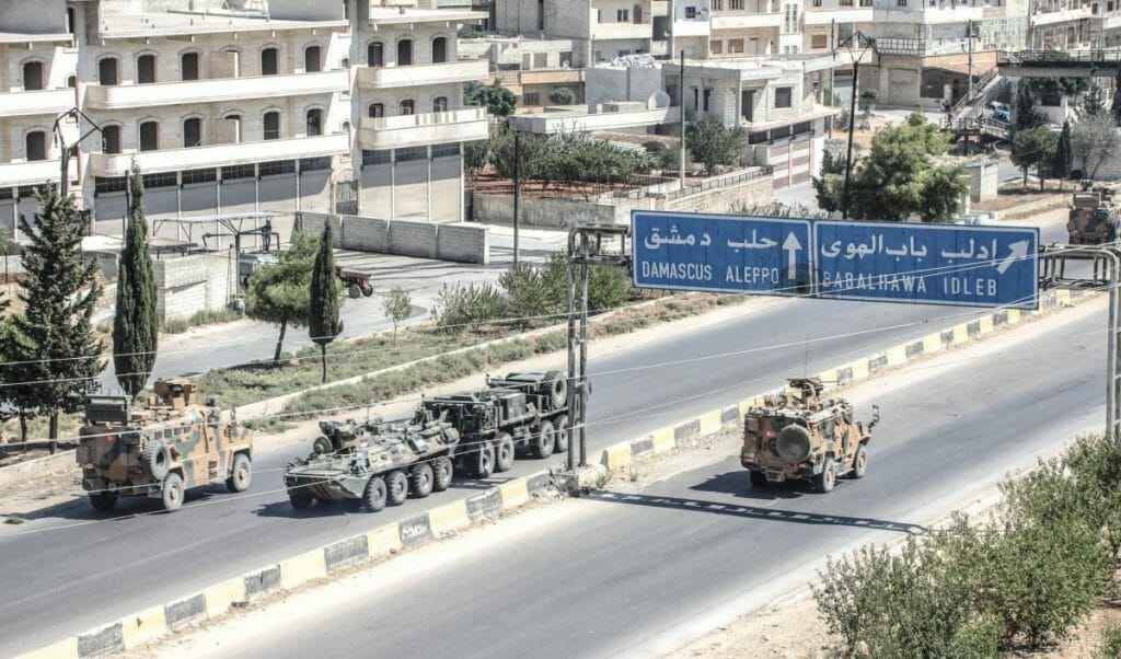 Türkische Militärpatrouille in Nordsyrien