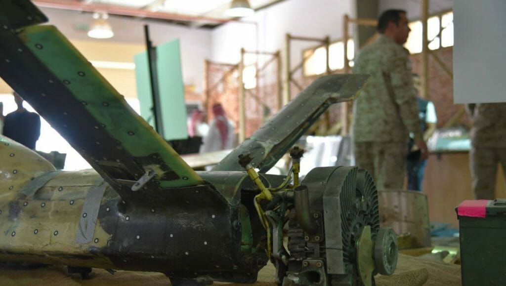 Von Saudi-Arabien abgefangene Drohne der Houthi-Milizen im Jemen