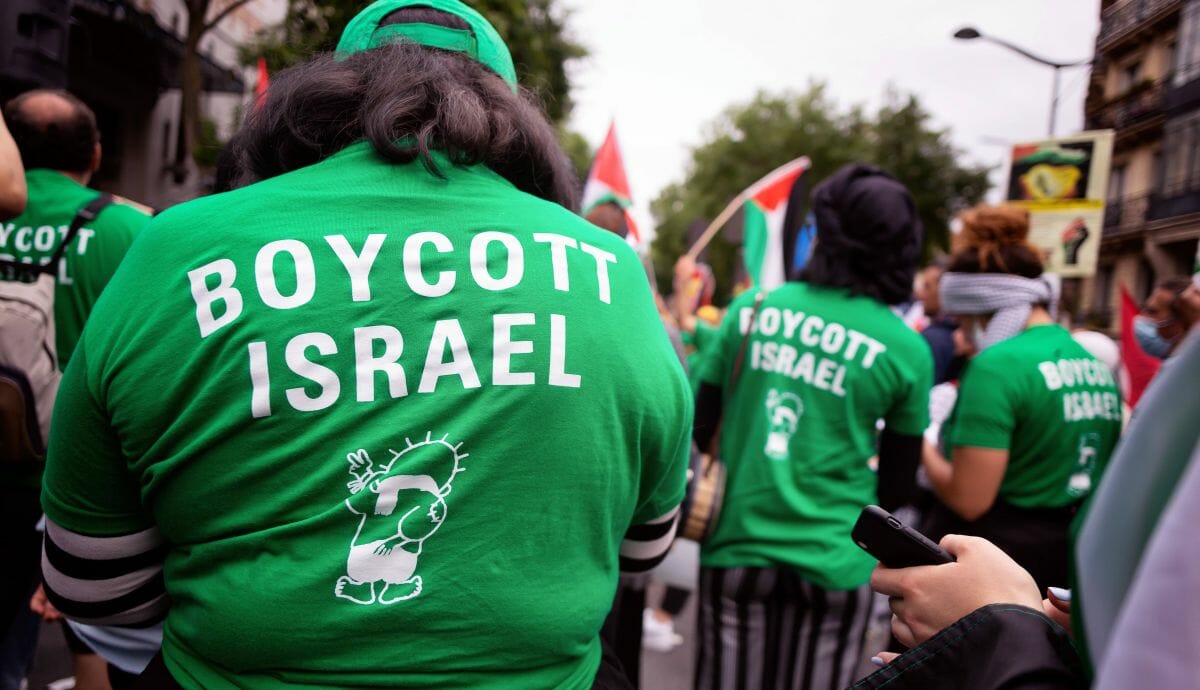 Demonstration der BDS-Bewegung in Paris