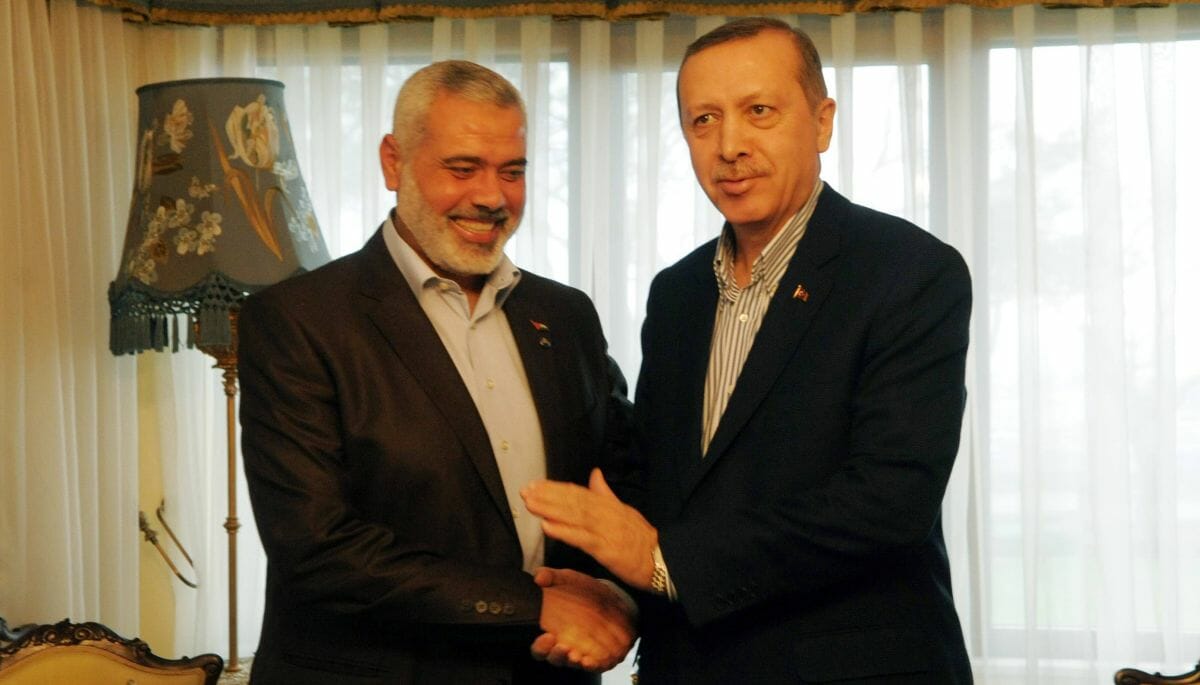 Hamas-Führer Haniyeh und der türkische Präsident Erdogan