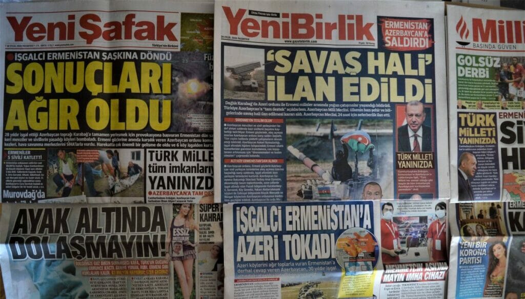 Regierungsnahe Medien berichten über das Wiederaufflammen der Kämpfe zwischen Armenien und Aserbaidschan