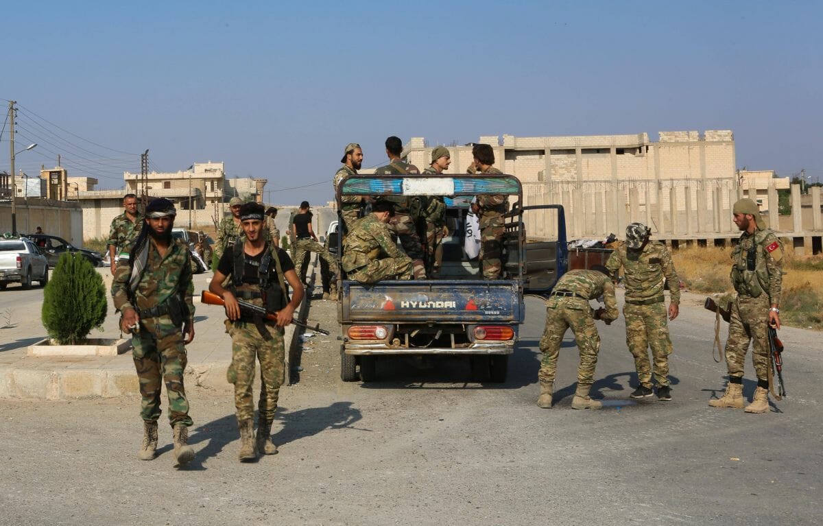 Mit der Türkei verbündete Milizionäre der Syrischen Nationalen Armee