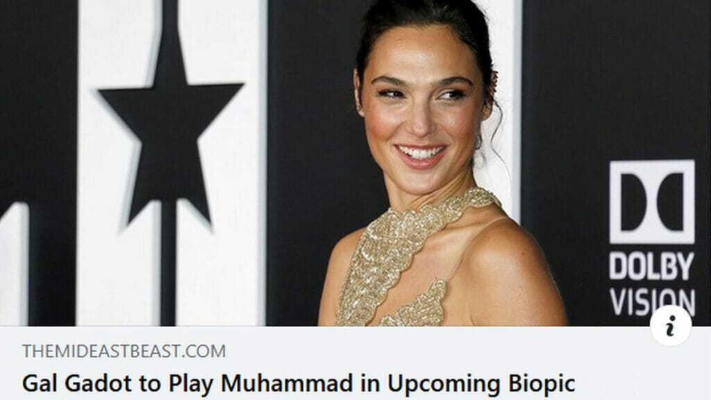 Das Satire-Magazin Mideeast Beast machte sich über den Shitstorm gegen Gal Gadot lustig